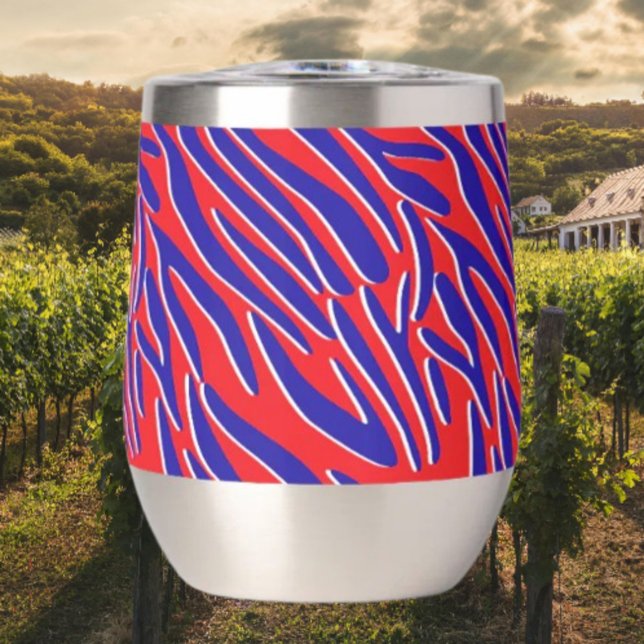 Red, White & Bold | Tiger Stripe Stemless (Creator Uploaded)