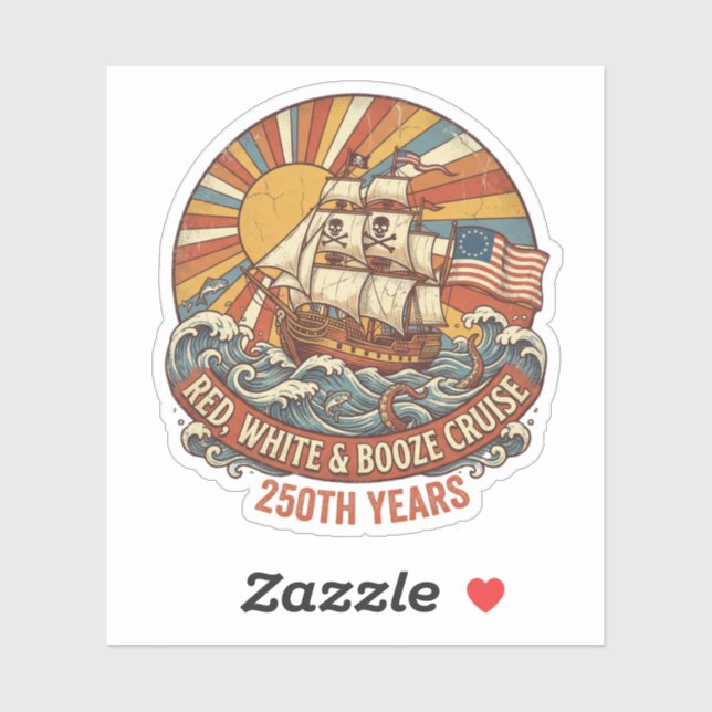 Red White & Booze Cruise 250th Years (Sheet)