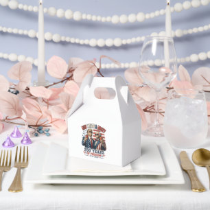 Red White Boozy Trump George Washington 250 Favour Box