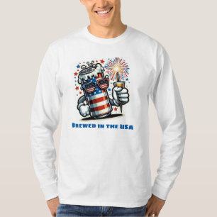 Red, White & Brew – Funny 4th of July Beer Lover T-Shirt