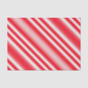 Red & White Candy-Cane Striped Tissue Paper