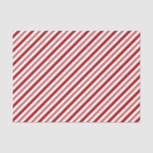 Red & White Candy Cane Stripes (large scale) Tissue Paper