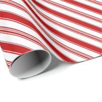 Red & White Candy Cane Stripes (large scale)