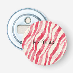 Red White Candy Canes Christmas Bottle Opener
