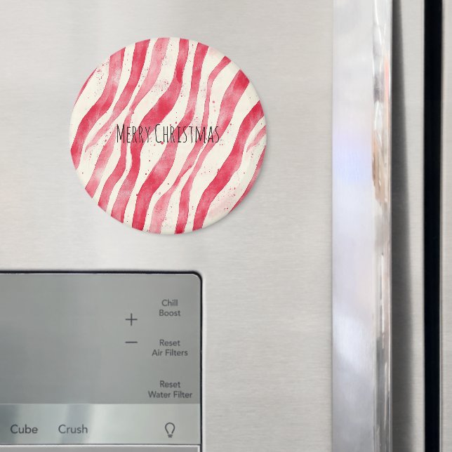 Red White Candy Canes Christmas   Magnet (In Situ (Fridge))