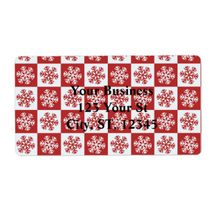 Red/white check snowflake pattern Thunder_Cove
