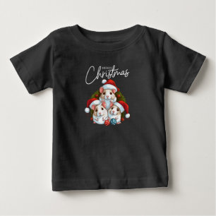 Red White Christmas Baby T-Shirt