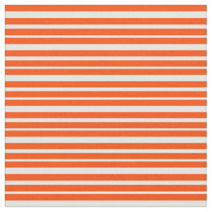 Red & White Coloured Stripes/Lines Pattern Fabric