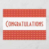 Red White Congratulations