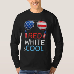 Red White Cool 4th Of July Sunglasses Boys Kids Gi T-Shirt