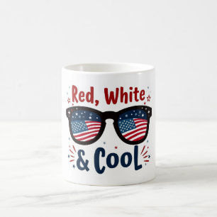 Red White & Cool July 4th Mug