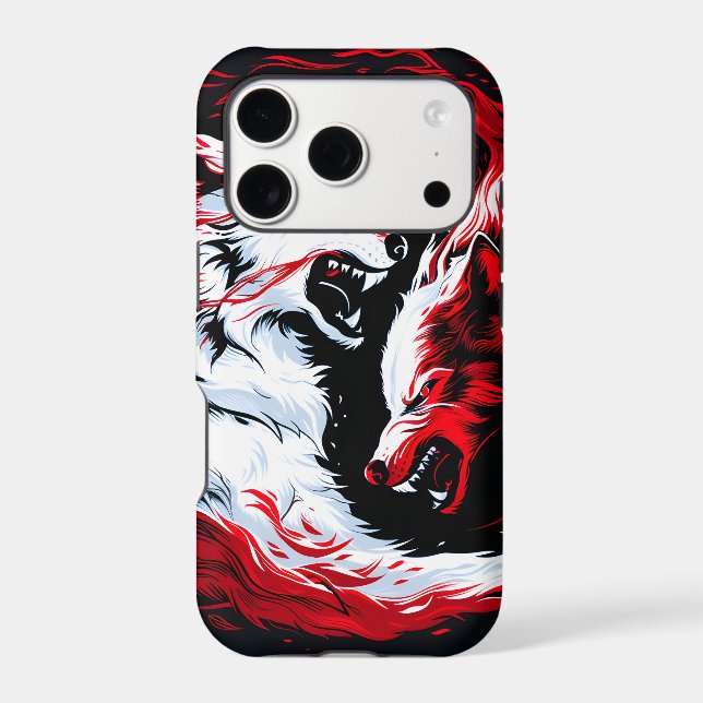 Red White Cosmic Wolf Warrior (Back)