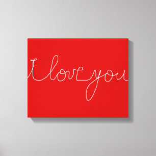 red & white decor love theme