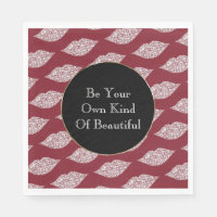 Red White Diamond Lips