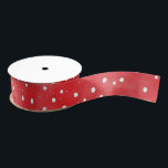 Red White Dots Valentine's Day Grosgrain Ribbon<br><div class="desc">Red White Dots Valentine's Day Christmas Birthday</div>