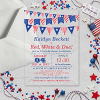 Red, White & Due | 4th Of July Baby Shower