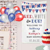 Red, White & Due! 4th Of July Baby Shower