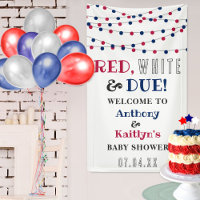 Red, White & Due! 4th Of July Baby Shower