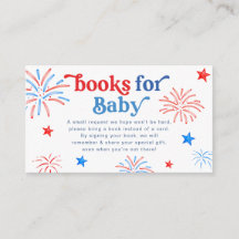 Red White & Due 4th of July Books for baby 