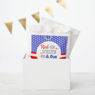 Red White & Due Baby Shower Favour Bags