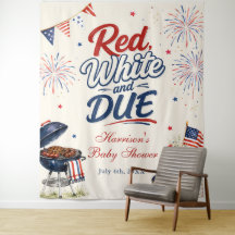 Red, White & Due BBQ Baby Shower