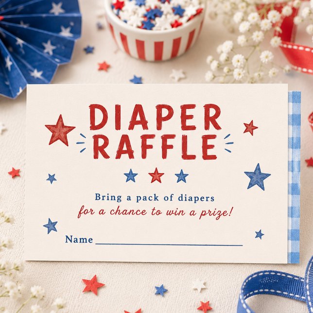Red White & Due Diaper Raffle Card (Creator Uploaded)