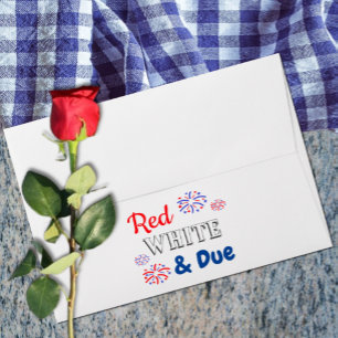 Red White & Due Envelope