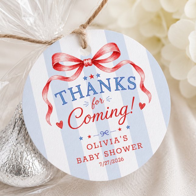 Red White & Due Favor Tag (Creator Uploaded)