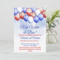 Red White & Due Independence Day Baby Shower