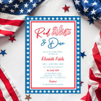 Red White & Due Stars 4th of July Baby Shower