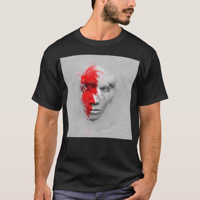 Red white face T-Shirt (Front)
