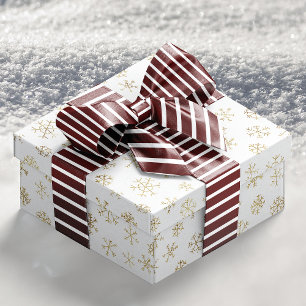 Red White Festive Winter Ribbon Satin Ribbon