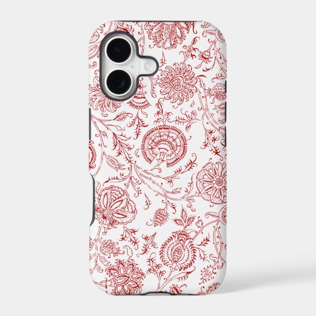 Red & White Flower Pattern (Back)
