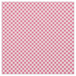Red  White Gingham Fabric
