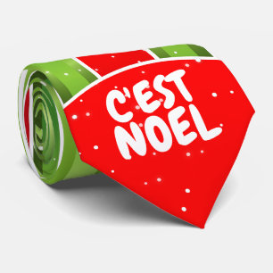 Red White Green / C'est Noel - (editable) Tie
