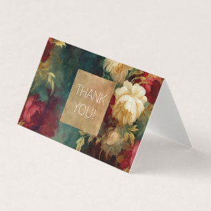 Red White Green Flowers Thank you