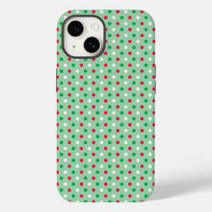 Red, White & Green Polka Dots Phone Case
