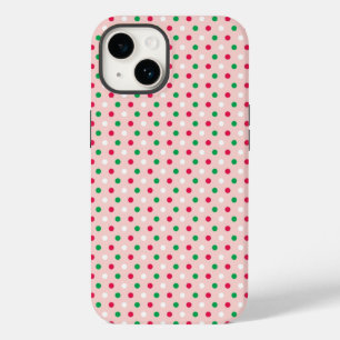Red, White & Green Polka Dots Phone Case