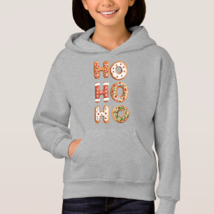 Red White Ho Ho Ho Gingerbread Cookie Christmas
