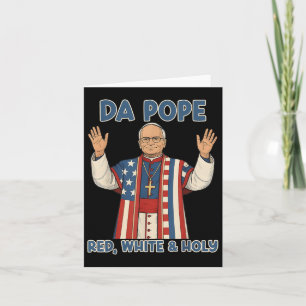 Red White Holy Da Pope From America Chicago Pope L Card