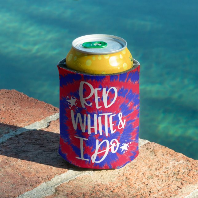 Red White I Do July 4th Bachelorette Party Can Cooler (In Situ Pool)
