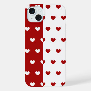 Red & White iPhone 15 Plus Case