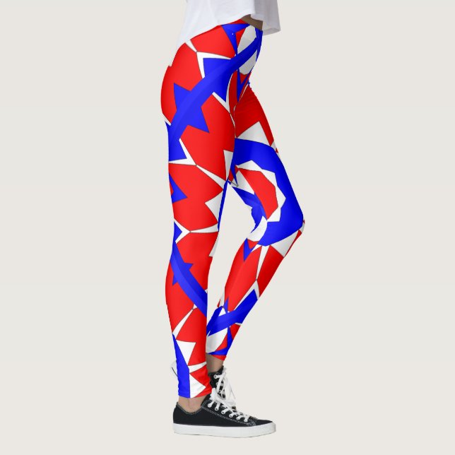 Red White N Blue Leggings (Right)
