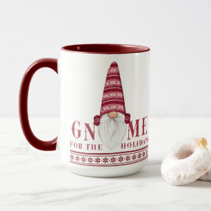 Red & White Nordic   Gnome For the Holidays Mug