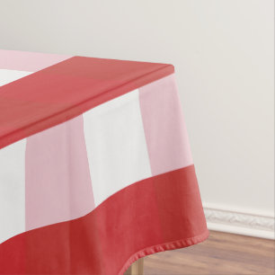 Red & White Pattern Tablecloth for Stylish Dining