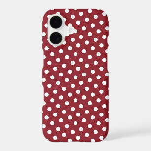 Red & White Polka Dot Pattern iPhone 7 Case