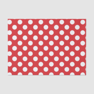Red & White Polka Dots Birthday Party Tissue Paper