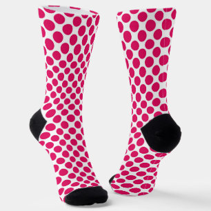 Red White Polka Dots Socks