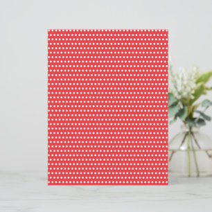 Red & White Polkadots Christmas Scrapbook Paper