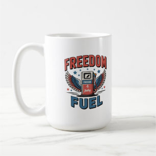 Red White & Refueled Patriotic 4th of July Coffee Mug